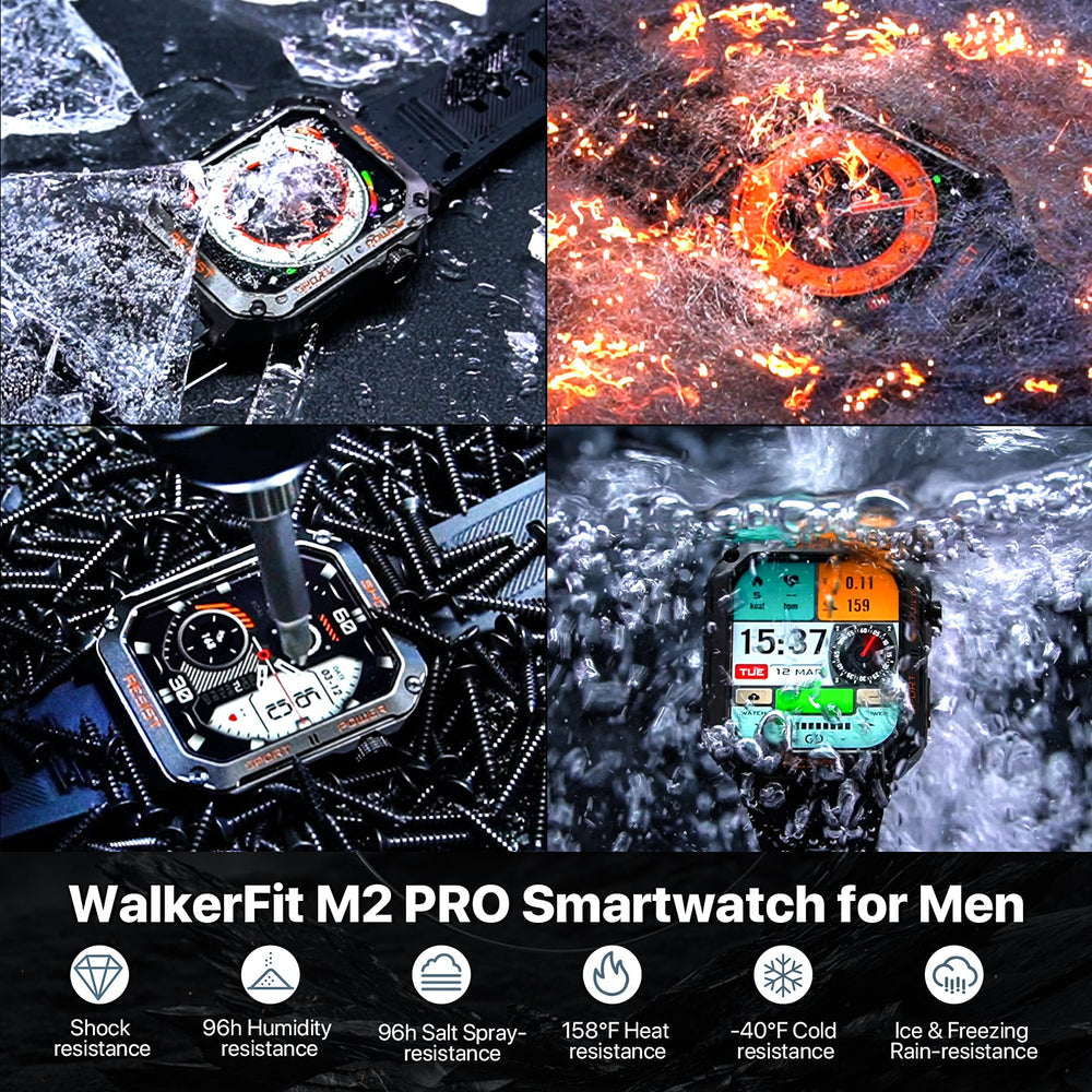 WalkerFit M2 ULTRA Rugged Reloj Inteligente