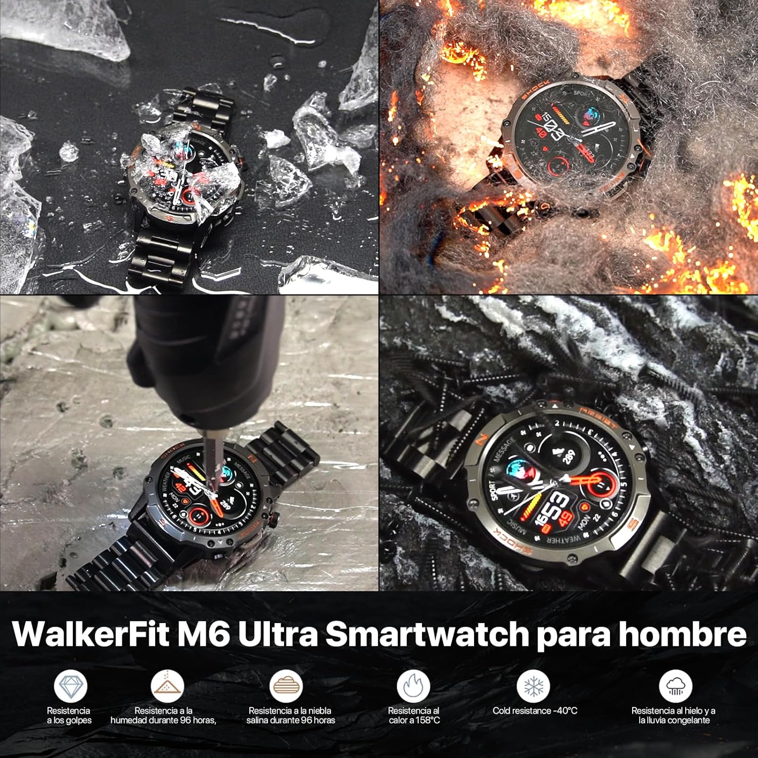 WalkerFit M6 Ultra Reloj Inteligente